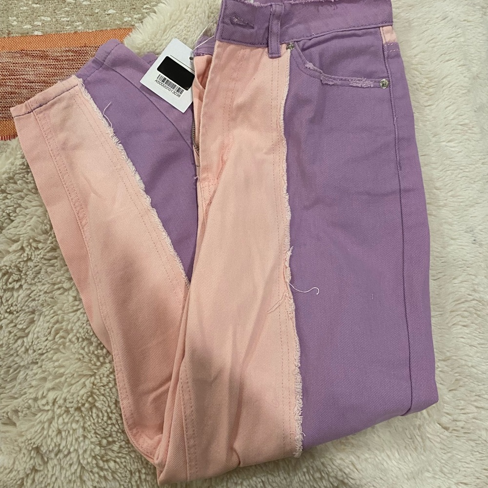 Adika Purple/Pink striped Straight Leg